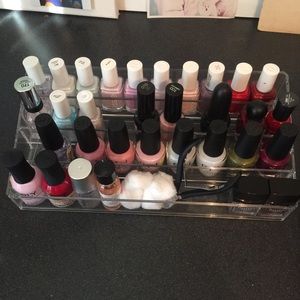 Clear Acrylic Nail Polish Rack